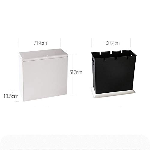 Poubelle avec couvercle gain de place pour interstice et meuble étroit - 3