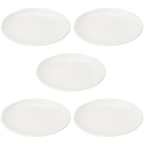 美濃焼 「 粉引釉 」 食器セット 5枚 取皿 プレート ケーキ皿 直径約16.5cm 電子レンジ 食洗機対応 日本製 564641