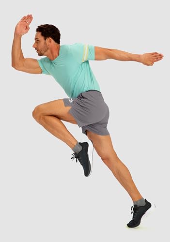 G Gradual Men's Running Shorts with Zipper Pockets Quick Dry Gym Athletic Workout 5" Shorts for Men