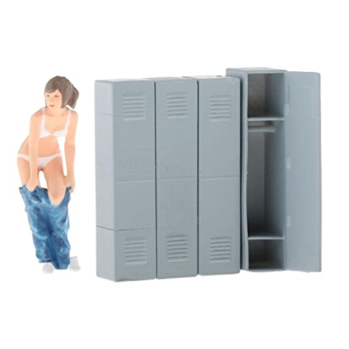 1/64塗装キャラクター置物ジオラマガレージガール&キャビネット 1/64塗装キャラクター置物ジオラマガレージガール&キャビネット