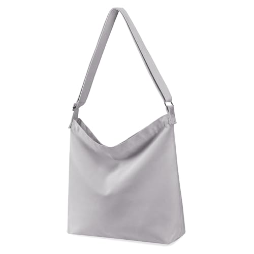 Image of Women's blank large Size Canvas Crossbody Tote Handbags Shoulder Bag Hobo Casual Tote Diy /gifts