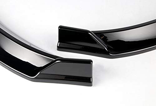 3PCS Front Bumper Lip Kit fit for compatible with 2014-2017 Volkswagen Golf MK7, Sport-Style Splitter Trim Protection Spoiler, Air-Dam-Chin-Diffuser (Painted Black)