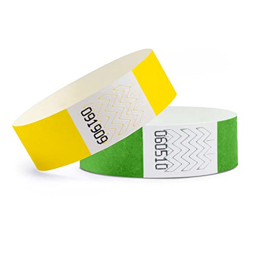 Bracelets d'identification événementiels 19 x 254 mm pour festivals et soirées lot de 1000