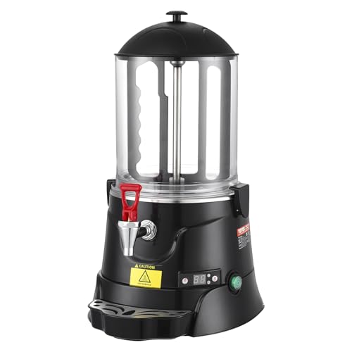 VEVOR Dispensador de Chocolate Caliente,10 L con Rango de Temperatura Ajustable de 30 ℃ a 90 ℃, para Hacer Chocolate Caliente con Tanque ABS de Alta Calidad, para Bebidas Calientes, 320 x 400 x 570 mm