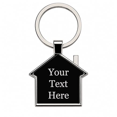 Image of Personalized Double-Sided Metal Keychain, Premium Silver Finish, Custom Name Engraving, Elegant Gift Key Ring for Men, Women