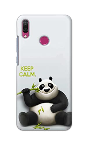 Image of PRINTFIDAA� Printed Hard Back Cover Case for Huawei Y9 2019 Back Cover (Cartoon Panda) -2808