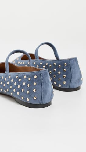 Madewell Women's Greta Elastic Mary Jane-Suede W Stud Flat3