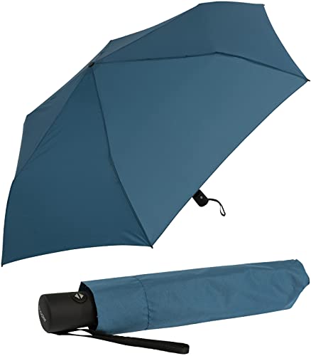 Doppler zero magic mini Damen Taschenschirm mit Auf-Zu-Automatik und UV-Schutz - ultra blue