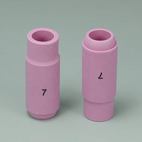 Tig Alumina Nozzles Ceramic Shield Cup Fit Db Pta Sr Wp 17 18 26 Tig Welding Torch (#7 10N47 7/16" Orifice 10Pk) #TOP2
