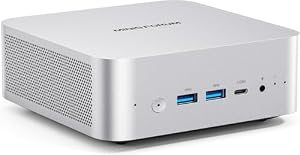 MINISFORUM AI X1-255 Mini PC AMD Ryzen 7 255 (8C/16T, up to 4, 9 GHz), 32 GB DDR5 RAM 512 GB M.2 SSD, HDMI/DP/USB4 (4K@120 Hz), Dual Speaker/DMIC, USB-A X 3, 2.5G LAN, Wi-Fi 7/BT5.4