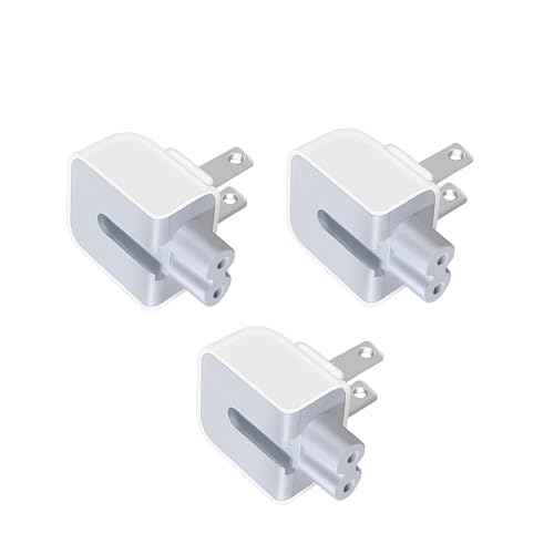【3-Pack 】 US-Standard Power Plugs, Duckbill - Style Power adapters, US - Standard Travel adapters, Suitable for iPhone, Computers, iPads and More.