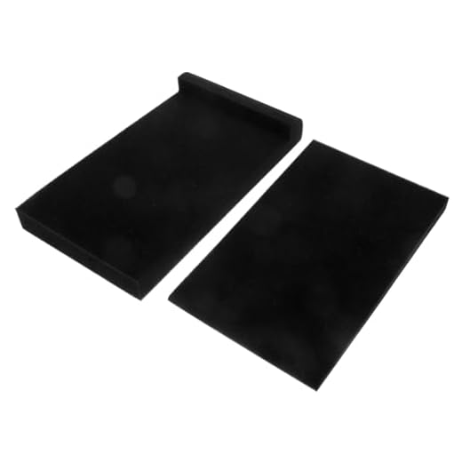 Vaguelly 2 pcs Pad Panels Speakers Sponge Foam Improvement Mat Noise Speaker Isolator Voice High Cushion Pads Studio Vibrations Monitors Sound Inch Monitor Practical Acoustic Density