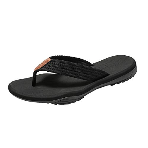 Sandalias para hombre 43 deportivas - Chanclas de dedos para hombre 46, ligeras, antideslizantes, sandalias de playa, sandalias informales de secado, suelas de goma, zapatos de ducha, pantuflas de