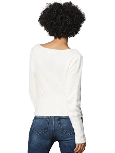 Image of Only Women's Nylon Blend Round Neck Sweater
