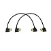 SinLoon Gold Plated High Speed 90 Angle Right HDMI Male to Left HDMI Male Adapter Cable Supports Ethernet, 3D and Audio Return (0.3M 2Pack LL-LL)