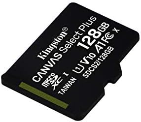 Kingston Canvas Select Plus microSD Card SDCS2/128 GB Class 10 (SD Adapter Included)
