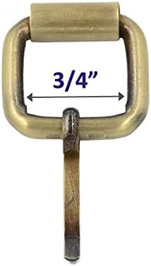 DGOL 3/4 inch (20mm) Heavy Strong Belt Leather Strap Webbing Shinning Roller Pin Buckles 3 Color Total 15pcs