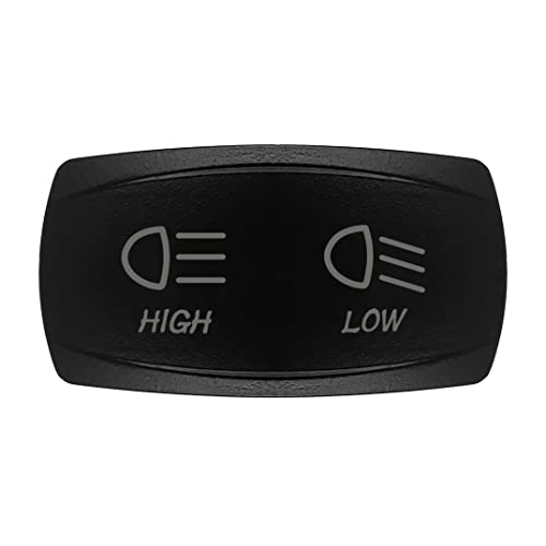 Image of Polaris Horizontal Headlights Rocker Switch Cover Laser Etched for Car Boat UTV ATV SXS Dashboard Switch Replacement