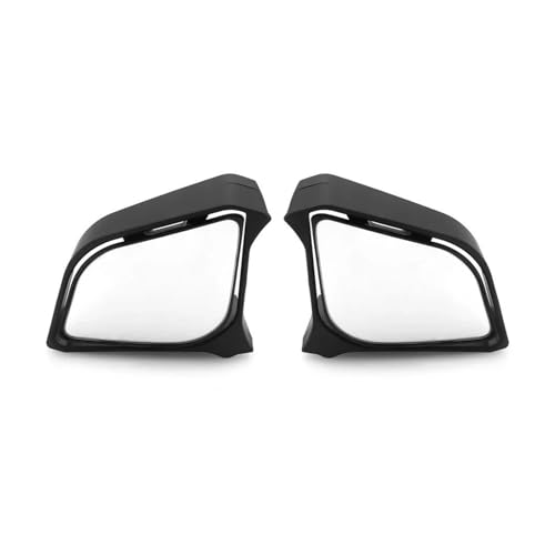 Espejos laterales para XMAX 250 300 400 con soporte de modificación ABS y lente blanca convexa