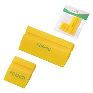 Foshio Gelber Mini-Rakel-Set 2-teilig