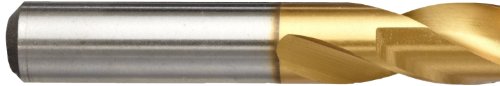 Image of YG-1 D4146 High Speed Steel Screw Machine Drill Bit, TiN Finish, Straight Shank, Slow Spiral, 135 Degree, 3 /64 inch Diameter x 1-3 /8 inch Length (Pack of 10)