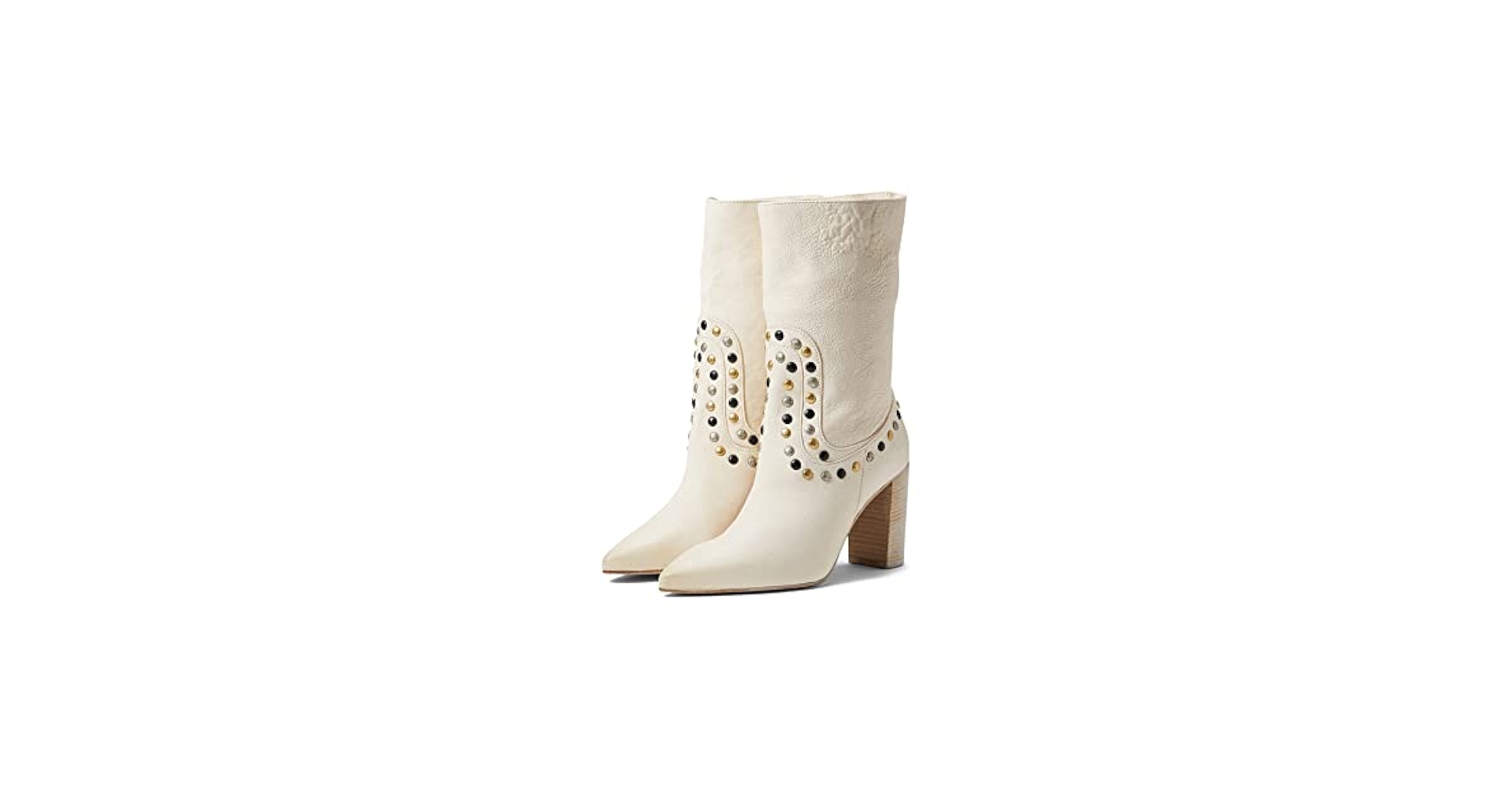 Amazon.com | Free People Studded Dakota Heel Boot Ginger