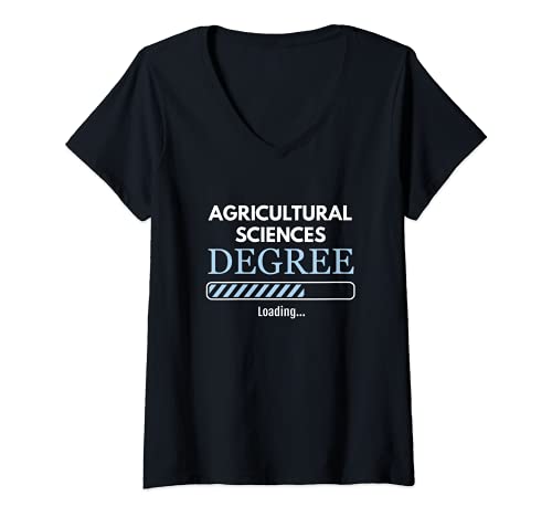 Womens Agricultural Sciences Degree Loading Agricultural Scientist V-Neck T-Shirt