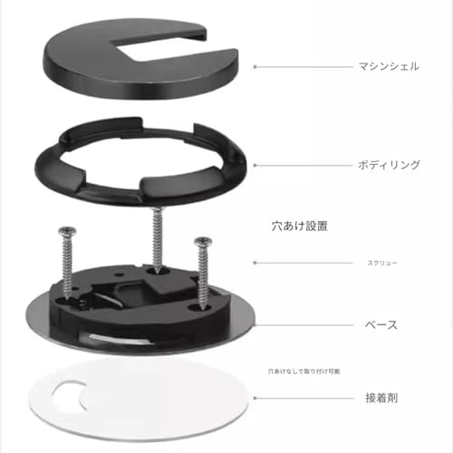 BGERSAL ドアストッパー アンチ衝突ドアストップ マグネット 折り畳みドアストッパー 地面吸引ドアストップ 強力固定 室内 玄関 ドア止め 扉止め 滑り止め 耐風性高い耐久性ゴム底 片足で操作可能 簡単取付 接着剤付き 家庭やホステルやオフィスの入り口に最適 (A) [4]