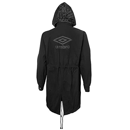 Umbro Men's Hidden Hood Fish Tail Rain Jacket, Color Options3