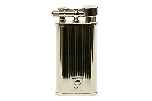 Encendedor para pipa plateado Peterson Silver Stripe miniatura 1