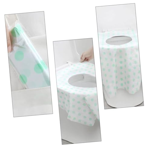 Unomor Blue Travel Toilet Seat Covers Disposable Potty Seat Hotel Home Use 14pcs Pack