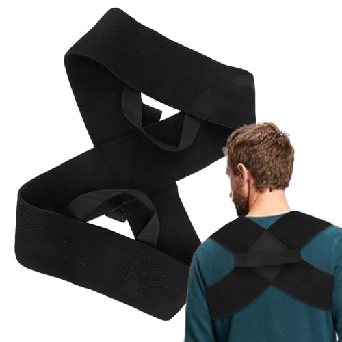 Kirdume Schulter-Haltungskorrektur, Rückenstütze für Haltung | Rückenkorrekturbandage | Schulterbandage-Glätteisen für Männer und Frauen, Rückenentlastungs-Korrekturgurt für drinnen und draußen