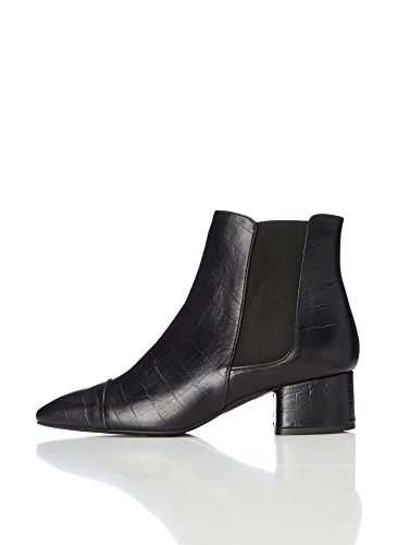 find. Amelie, Botas Chelsea para Mujer, Negro (Black), 36 EU