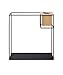 Umbra Cubist Floating Shelf with Built-In Succulent Planter – Modern Wall Décor and Geometric Display Shelf for Books, Candles, Mementos, Photos, Indoor Plants and More! | Large, Black
