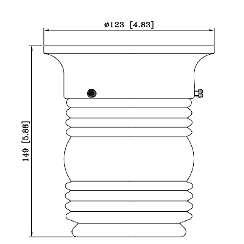 Image of Design House 587238 Jelly Jar 1-Light Indoor /Outdoor Flush Mount Ceiling Light, Oil Rubbed Bronze (Pack of 2)