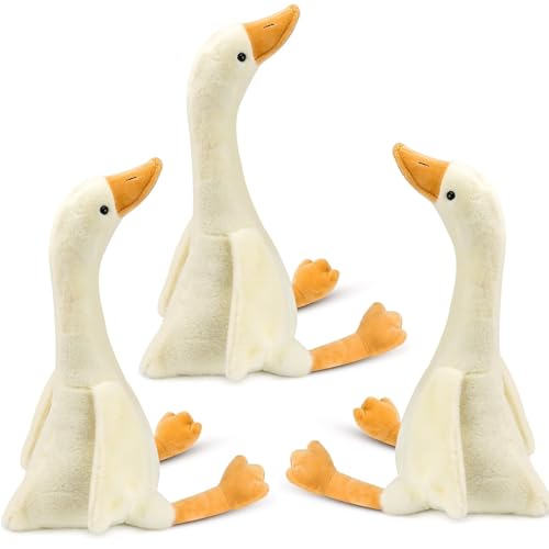 3pcs Goose Stuffed Animal - 15.7' Swan Stuffed Toy, Soft Smooth Goose Plush Toys, Cute Duck Stuffed Animal Toy, Goose Pillow Plush for Kids Boys Girls...