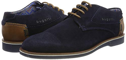 bugatti Herren 312647021400 Derbys, Blau, 44 EU