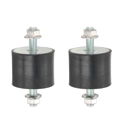 Soportes aislantes de goma M10 PATIKIL de 50x40mm con tuercas
