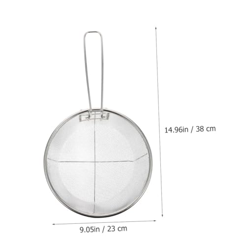 Panier à friture inox pliable BESTYASH en lot de 2 avec poignée