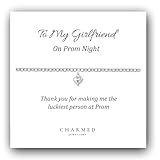 Charmed Jewellery Prom Gift for Girlfriend, Puffy Heart Bracelet 925 Sterling Silver, Personalised, Gift Ideas for Prom Night