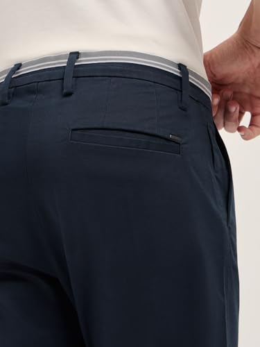 Image of Men's Grey Cotton Straight Fit Casual Trouser