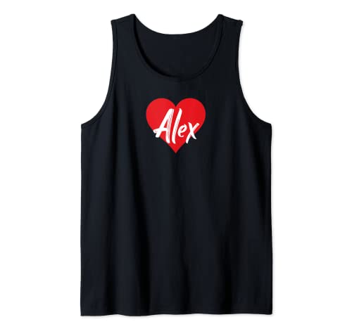 I Love Alex First Name Tshirt I Heart Named Tank Top