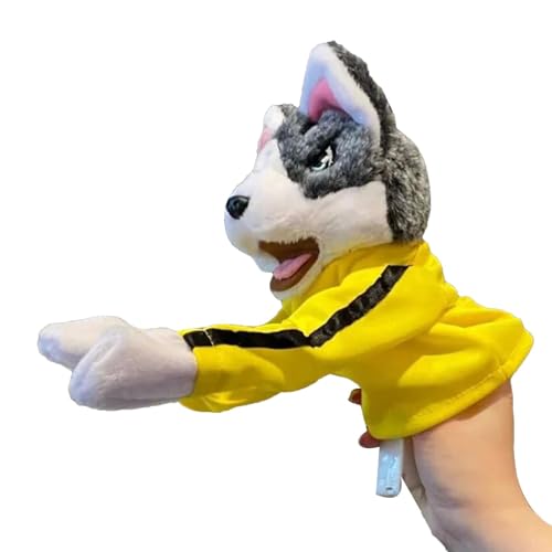 Juguete de Mano de marioneta de Perro, Marioneta de Mano de Felpa - Muñeco Interactivo de marioneta de Animal Boxer con Sonido y acción de Boxeo | Marioneta de Perro juguetona para Contar