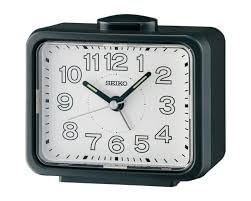 Seiko Bell Alarm Clock With Quiet Sweep Hand QHK061K