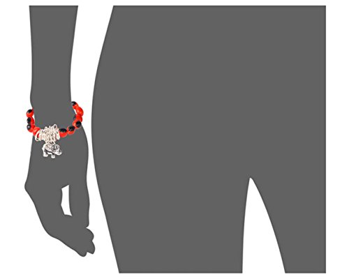 Silver Charm (Multiple Designs) Stretchy & Adjustable Bracelet for Women “Symbol of Power, Energy & Happiness” w/Meaningful Good Luck Huayruro Seed Beads - Great Gifts for Mom, Daughter, Sister, Aunt (6.5"-7.5") - Image 3