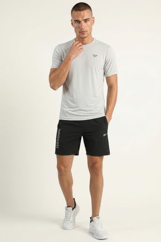 Image of Reebok Men's Polyester Running Shorts - Quick Dry Lightweight Sports Shorts for Men | Gym Shorts for Men | Training Fitness Running Shorts - Secure Drawcord Waistband