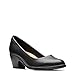 Clarks Black's Emily 2 Ruby Pump, Black Leather, 8 Medium US