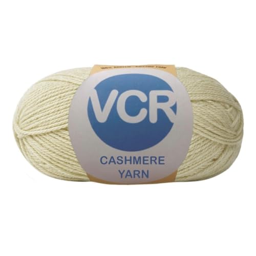 Image of VCR Beige Cashmere Knitting Yarn, 100 Grams Hank, 265 Meters Length, Acrylic 75% and Nylon 25%, Soft Crosia Thread for Crochet and Knitting, Suitable for Sweaters, Pullovers and Jackets