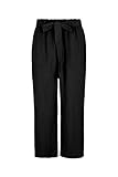  Million X Damen Hose Culotte Leinenoptik 46, Black