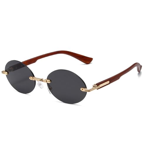 Lunettes de soleil ovales légères anti-fatigue oculaire verres transparents dégradés UV400